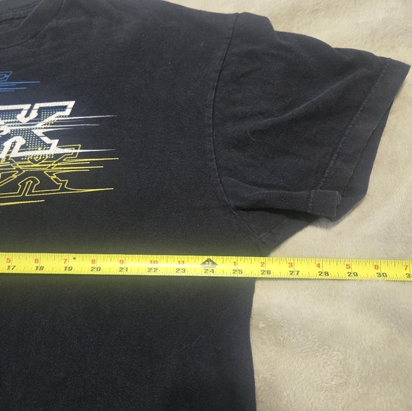 VTG Fox Racing Black T-Shirt Mens Sz 2XL Distressed Moto Motorcross Fox Tee - Picture 6 of 7